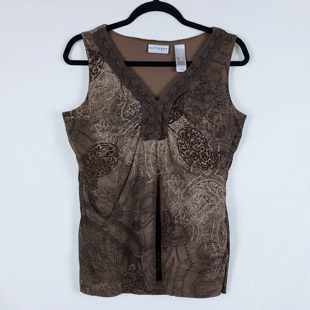 Fairy Grunge Mesh Babydoll Tank Top Womens L Crochet Lace Dark Boho Whimsigoth